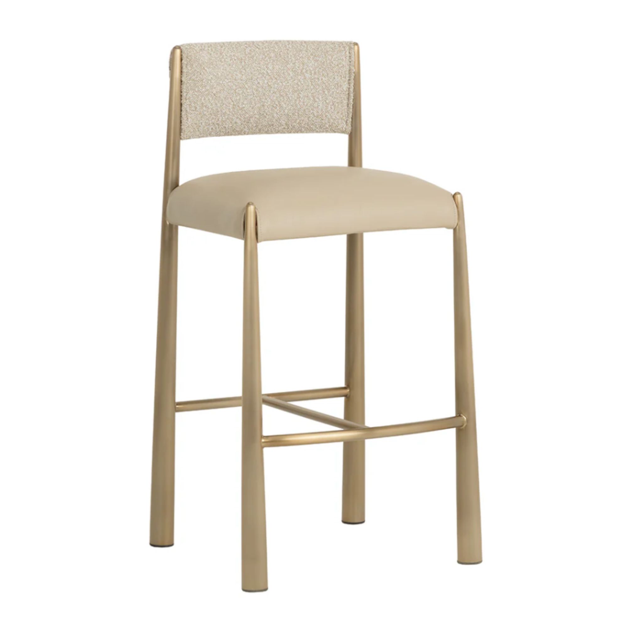 Bayard Barstool - Antique Brass